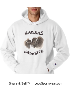 Champion Adult Powerblend Hooded Sweatshirt Design Zoom